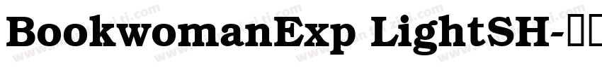BookwomanExp LightSH字体转换
